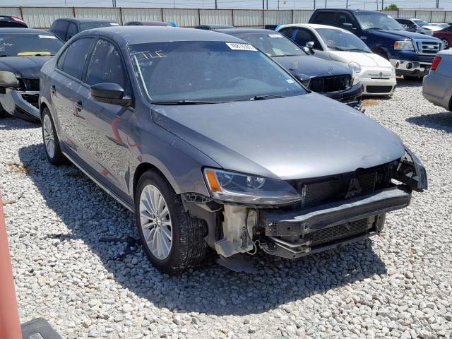 3VW2K7AJ3FM334156 - 2015 VOLKSWAGEN JETTA BASE GRAY photo 1