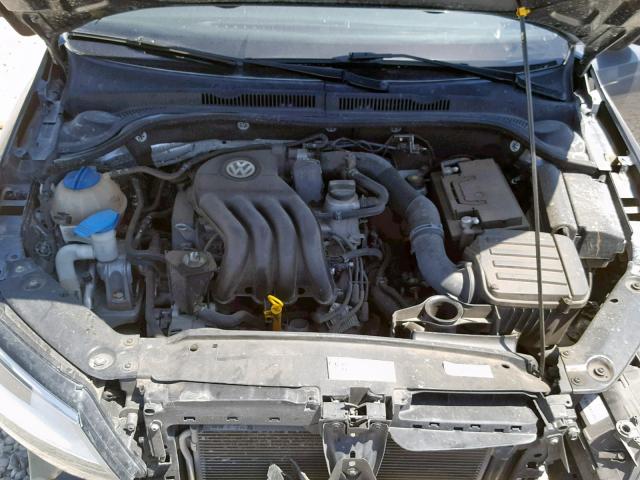 3VW2K7AJ3FM334156 - 2015 VOLKSWAGEN JETTA BASE GRAY photo 7