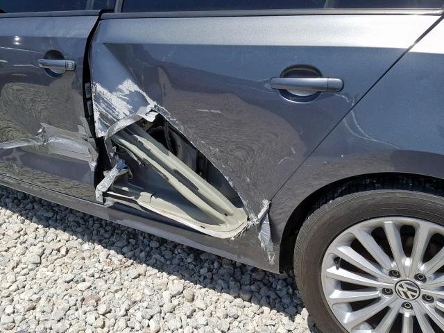 3VW2K7AJ3FM334156 - 2015 VOLKSWAGEN JETTA BASE GRAY photo 9