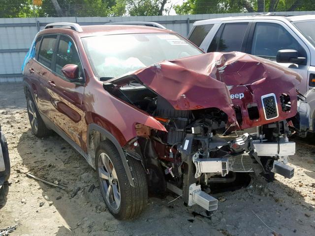 1C4PJLDB0KD392210 - 2019 JEEP CHEROKEE L MAROON photo 1