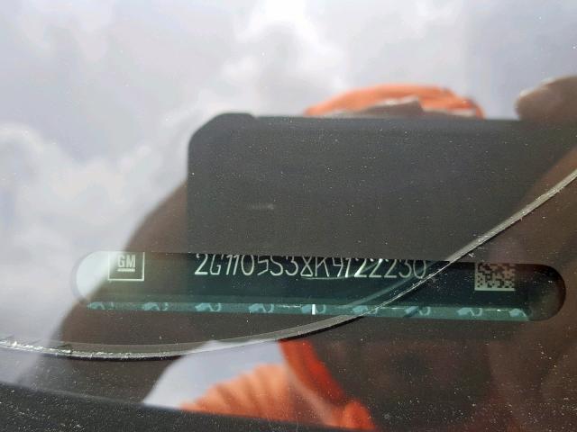 2G1105S38K9122230 - 2019 CHEVROLET IMPALA PRE შავი ფოტო 10