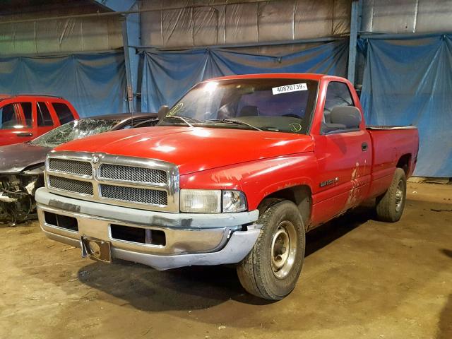 3B7KC26Z8WM242932 - 1998 DODGE RAM 2500 RED photo 2