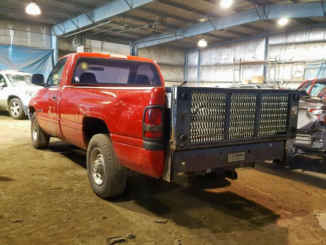 3B7KC26Z8WM242932 - 1998 DODGE RAM 2500 RED photo 3