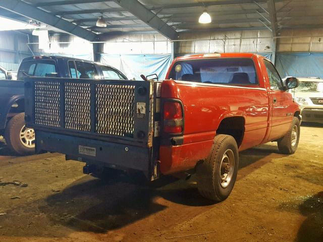 3B7KC26Z8WM242932 - 1998 DODGE RAM 2500 RED photo 4