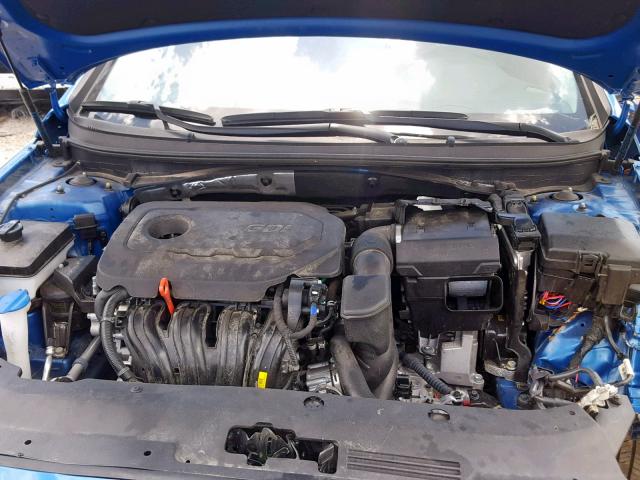 5NPE34AF7JH692379 - 2018 HYUNDAI SONATA SPO BLUE photo 7