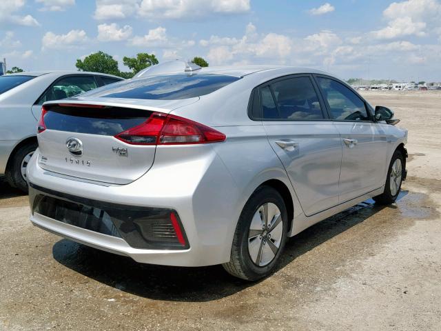 KMHC65LC2HU047853 - 2017 HYUNDAI IONIQ BLUE SILVER photo 4