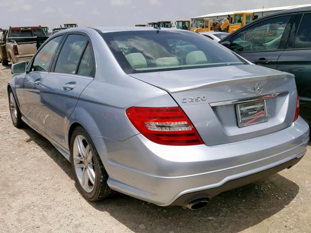 WDDGF4HB2DR251023 - 2013 MERCEDES-BENZ C 250 BLUE photo 3