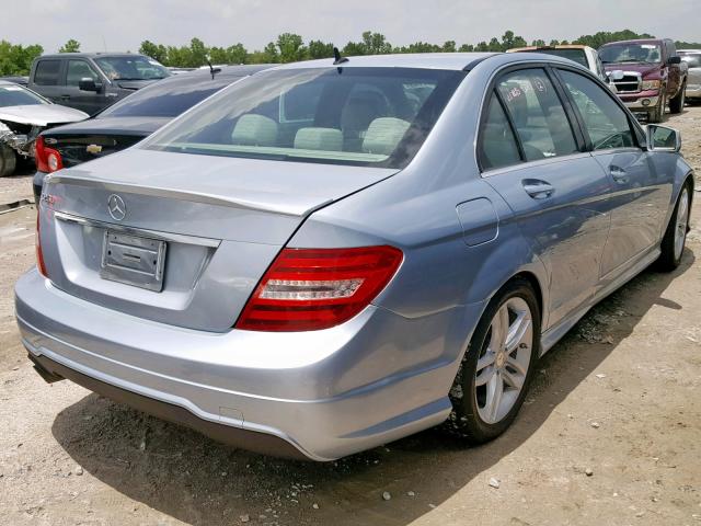 WDDGF4HB2DR251023 - 2013 MERCEDES-BENZ C 250 BLUE photo 4