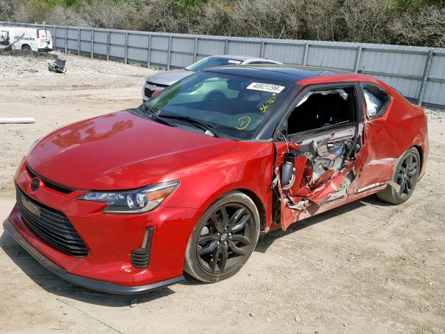 JTKJF5C77GJ025970 - 2016 TOYOTA SCION TC RED photo 2