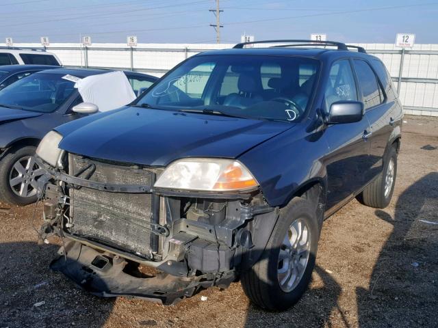 2HNYD18843H551078 - 2003 ACURA MDX TOURIN BLUE photo 2