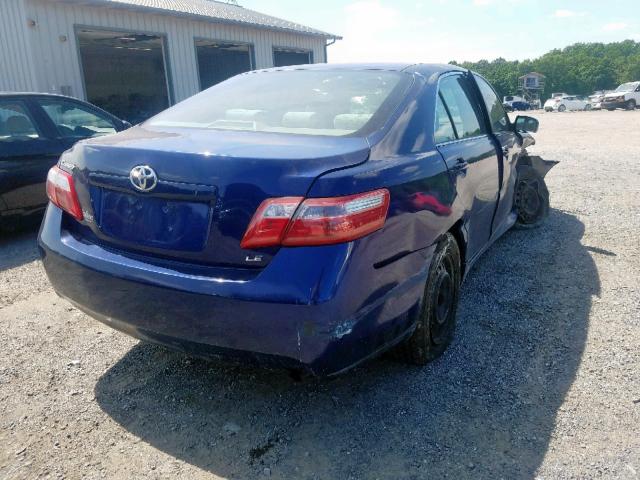 4T1BE46K97U118427 - 2007 TOYOTA CAMRY NEW BLUE photo 4