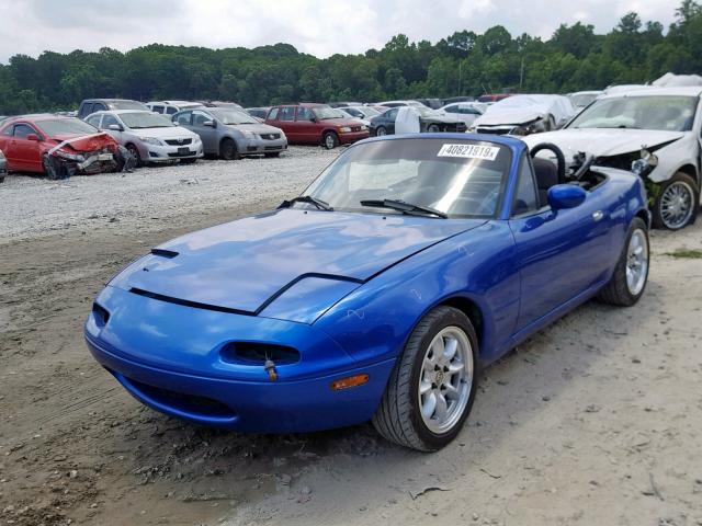 JM1NA3513L0121907 - 1990 MAZDA MX-5 MIATA BLUE photo 2