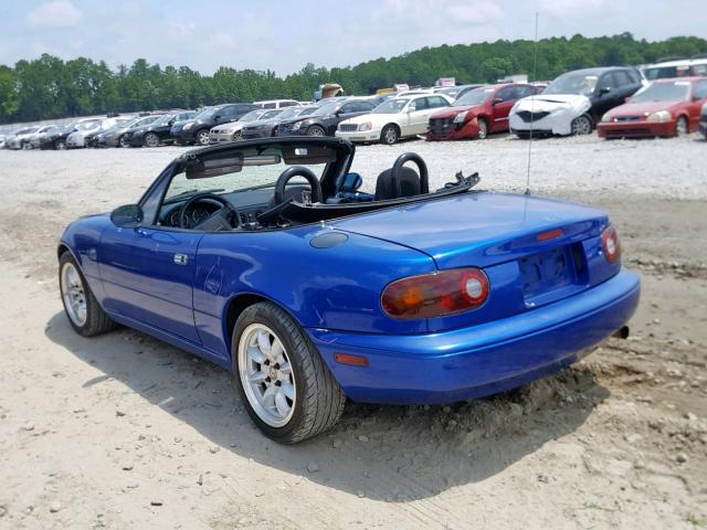 JM1NA3513L0121907 - 1990 MAZDA MX-5 MIATA BLUE photo 3