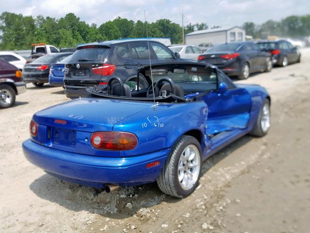 JM1NA3513L0121907 - 1990 MAZDA MX-5 MIATA BLUE photo 4