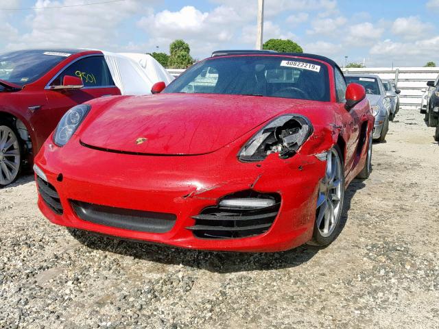 WP0CA2A89FS121052 - 2015 PORSCHE BOXSTER RED photo 2