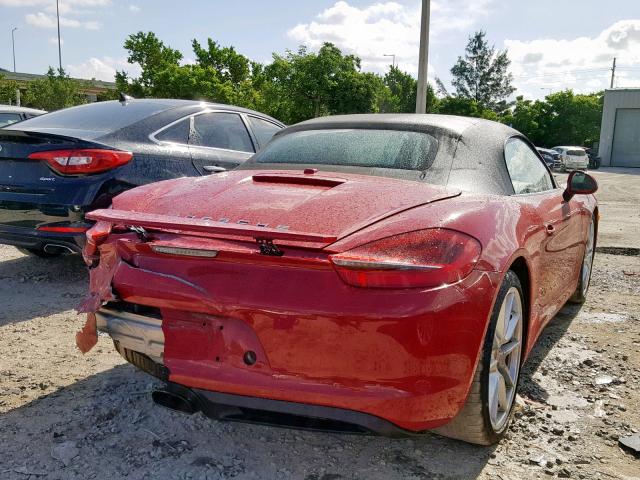 WP0CA2A89FS121052 - 2015 PORSCHE BOXSTER RED photo 4