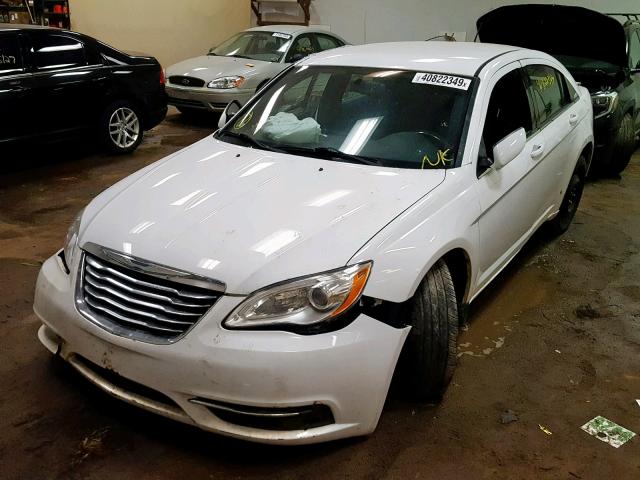 1C3CCBBB4DN674146 - 2013 CHRYSLER 200 TOURIN WHITE photo 2