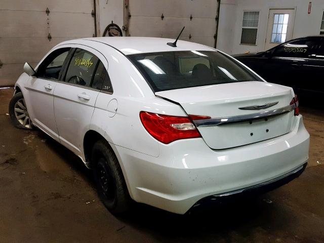 1C3CCBBB4DN674146 - 2013 CHRYSLER 200 TOURIN WHITE photo 3