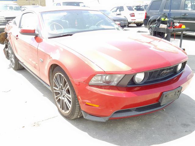 1ZVBP8CH4A5145368 - 2010 FORD MUSTANG GT BURGUNDY photo 1