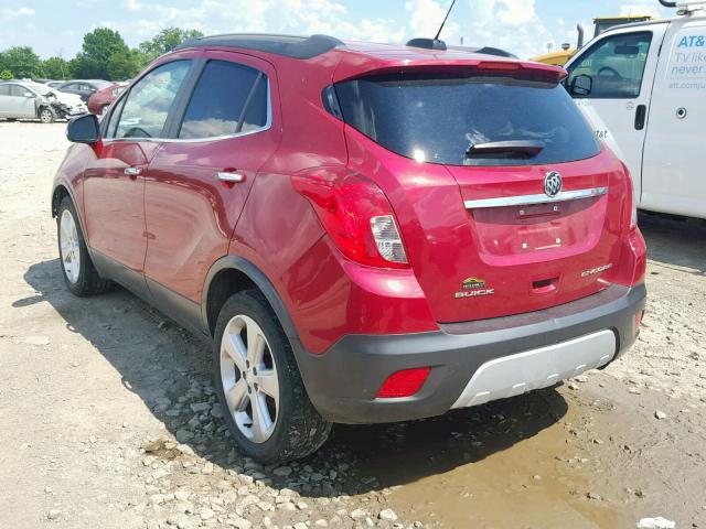 KL4CJCSB1FB063786 - 2015 BUICK ENCORE RED photo 3