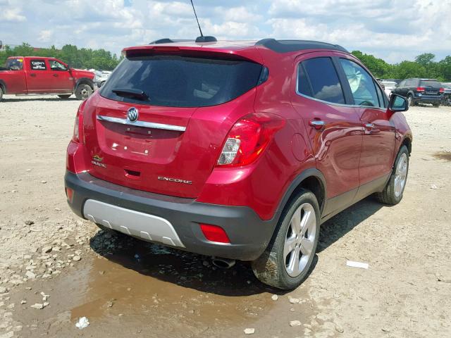 KL4CJCSB1FB063786 - 2015 BUICK ENCORE RED photo 4