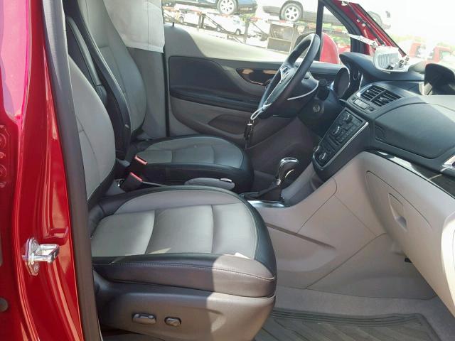 KL4CJCSB1FB063786 - 2015 BUICK ENCORE RED photo 5
