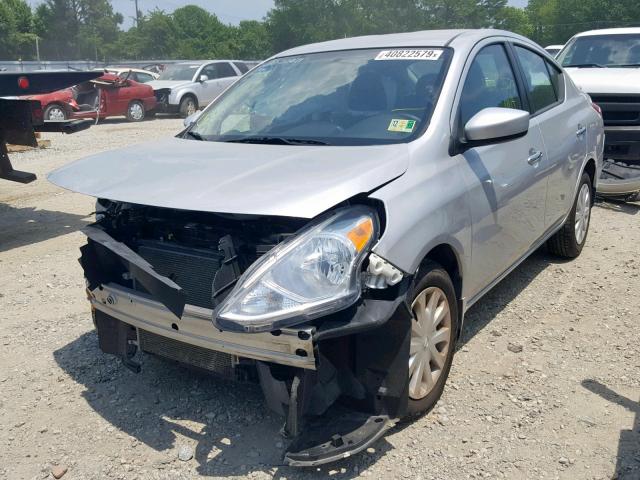 3N1CN7AP5GL882382 - 2016 NISSAN VERSA S SILVER photo 2