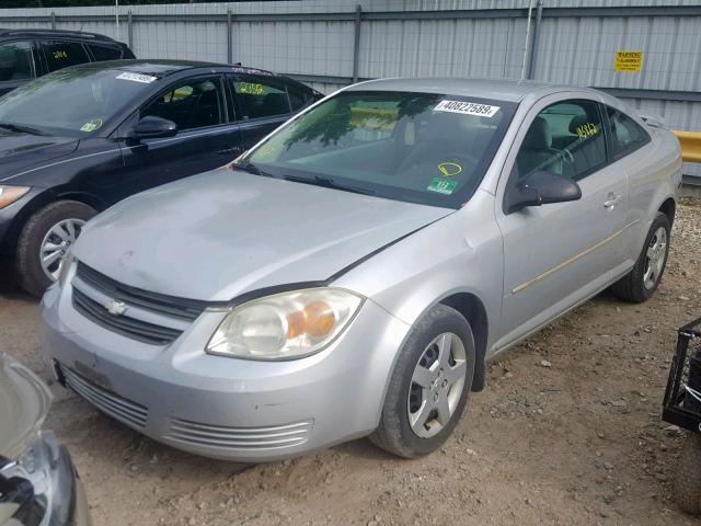 1G1AK12F357621259 - 2005 CHEVROLET COBALT SILVER photo 2