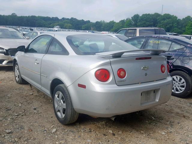 1G1AK12F357621259 - 2005 CHEVROLET COBALT SILVER photo 3