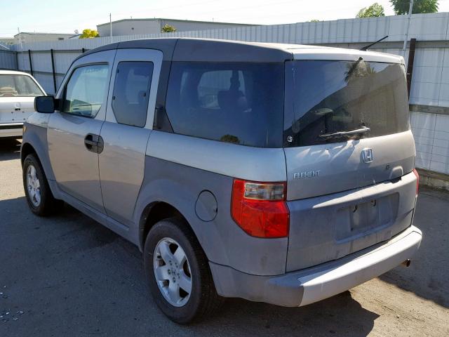 5J6YH18674L002658 - 2004 HONDA ELEMENT EX GRAY photo 3