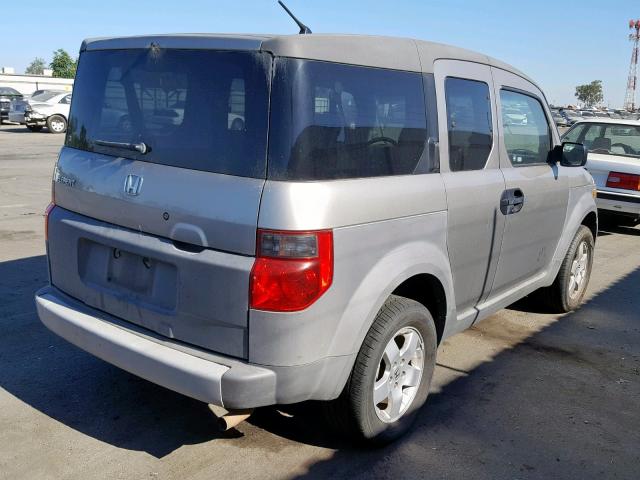 5J6YH18674L002658 - 2004 HONDA ELEMENT EX GRAY photo 4