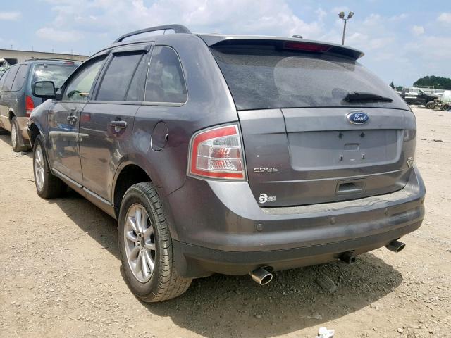 2FMDK38C19BA30143 - 2009 FORD EDGE SEL GRAY photo 3