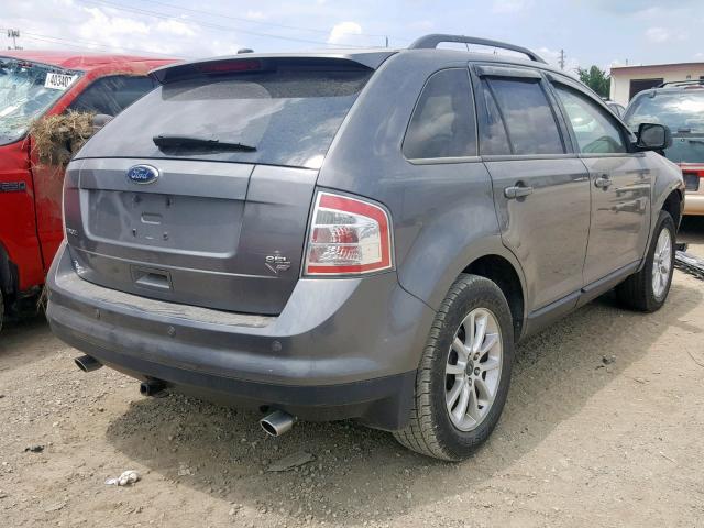 2FMDK38C19BA30143 - 2009 FORD EDGE SEL GRAY photo 4