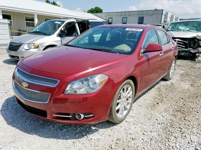 1G1ZE5E19BF116930 - 2011 CHEVROLET MALIBU LTZ 红色 照片 2