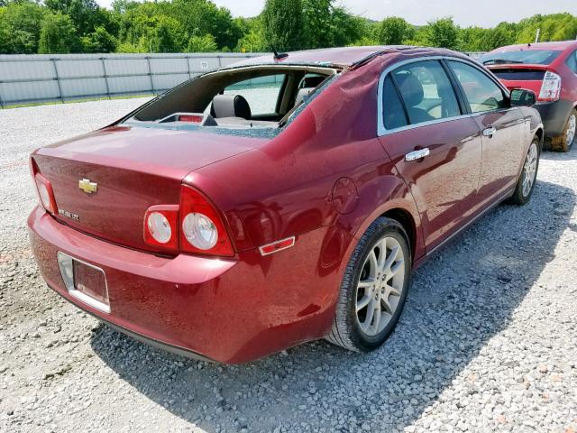 1G1ZE5E19BF116930 - 2011 CHEVROLET MALIBU LTZ 红色 照片 4