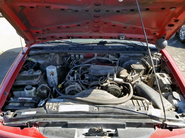 1GNDT13W1V2123579 - 1997 CHEVROLET BLAZER RED photo 7