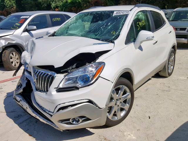 KL4CJDSB3EB638197 - 2014 BUICK ENCORE PRE WHITE photo 2