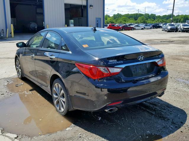 5NPEC4AB4DH800863 - 2013 HYUNDAI SONATA SE BLACK photo 3