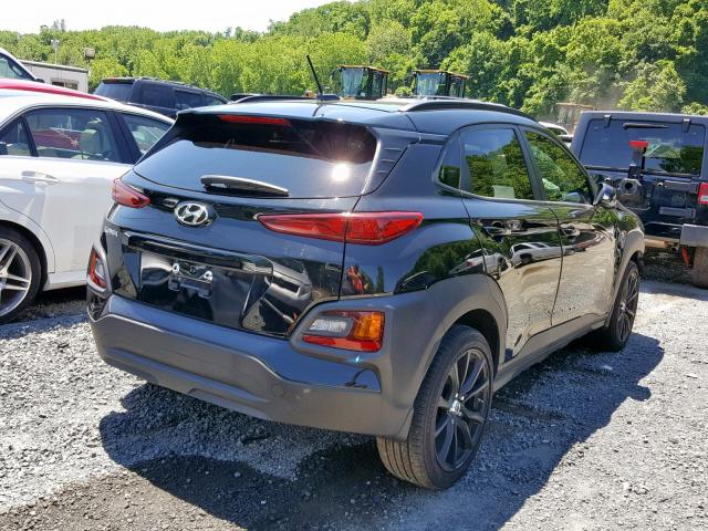 KM8K62AA0JU161433 - 2018 HYUNDAI KONA SEL BLACK photo 4