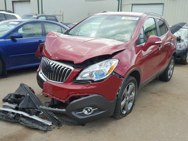 KL4CJFSB8EB593253 - 2014 BUICK ENCORE CON RED photo 2