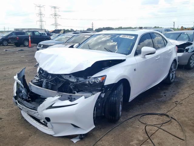 JTHCF1D2XF5020943 - 2015 LEXUS IS 250 WHITE photo 2