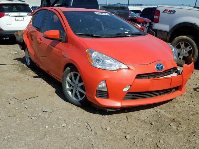 JTDKDTB32D1035306 - 2013 TOYOTA PRIUS C ORANGE photo 1