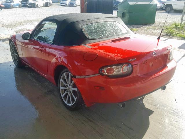 JM1NC25F260107940 - 2006 MAZDA MX-5 MIATA RED photo 3