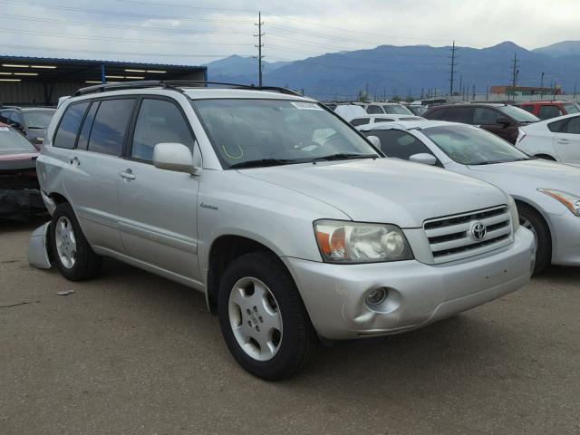 JTEEP21A650099446 - 2005 TOYOTA HIGHLANDER SILVER photo 1