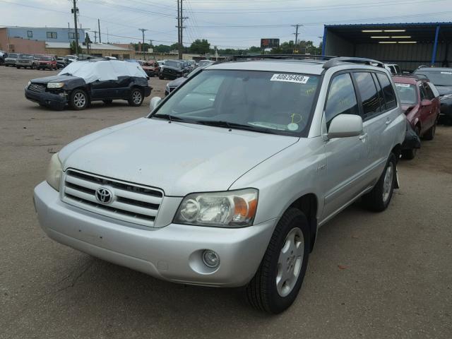 JTEEP21A650099446 - 2005 TOYOTA HIGHLANDER SILVER photo 2