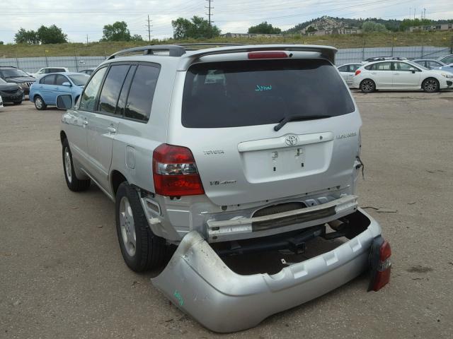 JTEEP21A650099446 - 2005 TOYOTA HIGHLANDER SILVER photo 3