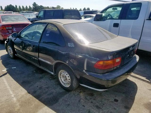 2HGEJ2124SH542720 - 1995 HONDA CIVIC DX BLACK photo 3