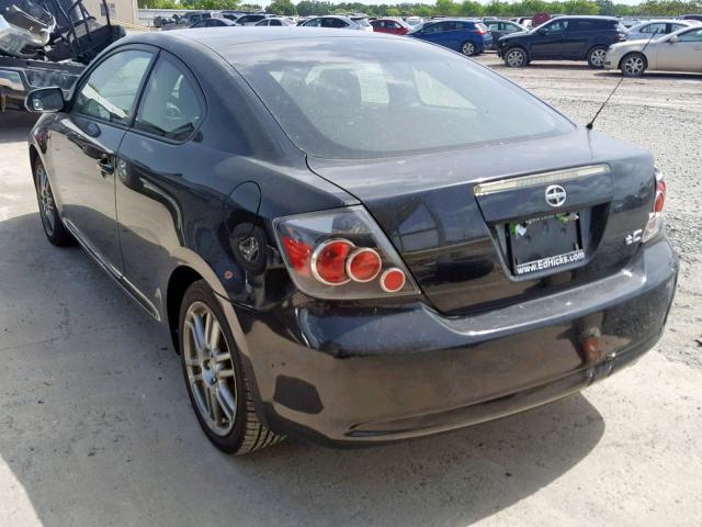 JTKDE167280243715 - 2008 TOYOTA SCION TC BLACK photo 3