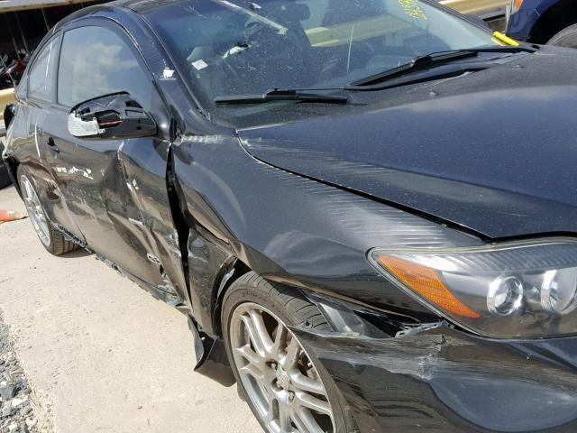 JTKDE167280243715 - 2008 TOYOTA SCION TC BLACK photo 9