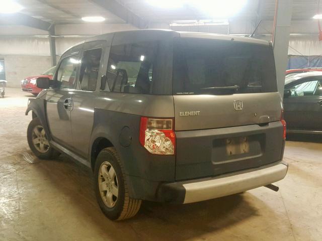 5J6YH28675L024375 - 2005 HONDA ELEMENT EX GRAY photo 3